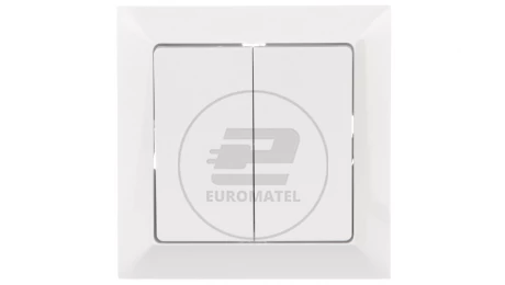 PREMIUM Łącznik schodowy podwójny biały WP-5/2 Pr