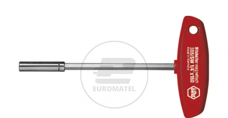 Wiha Wkrętak z rękojeścią T i uchwytem na bity magnetyczny 1/4 150 mm 38814 01481