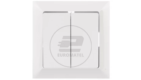 PREMIUM Łącznik podwójny z podświetleniem biały WP-3 Pr/S