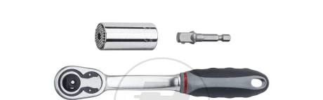 Wiha Zestaw Gripper: nasadka i adapter Szesciokatna z grzechotką 3/8 i adapterem do wkrętarki w blistrze 3-cz. SB24602 20783