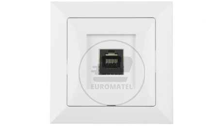 OPAL Gniazdo komputerowe RJ45 kat.5e krone LSA+ białe GTP - 12Op