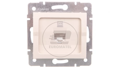 LOGI Gniazdo komputerowe pojedyncze (RJ45Cat 6 Jack) Kremowy 021400003 25168