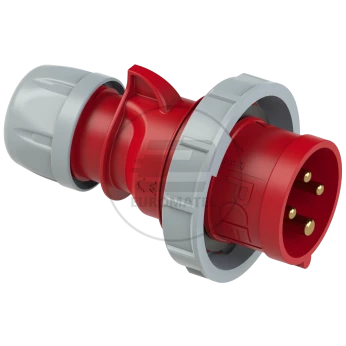 Wtyczka przenośna 16A 4P 400V czerwona IP67 SHARK 0142-6