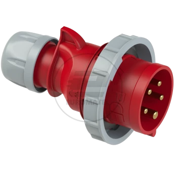 Wtyczka przenośna 16A 5P 400V czerwona IP67 SHARK 0152-6