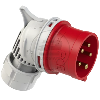 Wtyczka przenośna kątowa 16A 5P 400V czerwona IP44 TWIST 8015-6