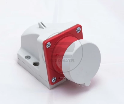 Wtyczka odbiornikowa z zatyczką 16A 5P 400V czerwona IP44 515-6t