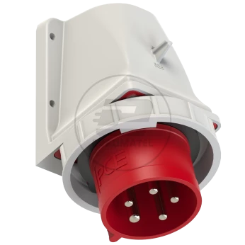 Wtyczka odbiornikowa 32A 5P 400V czerwona IP67 5252-6kv