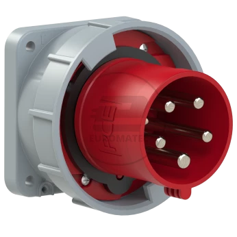 Wtyczka tablicowa 63A 5P 400V czerwona IP67 POWER TWIST 635-6