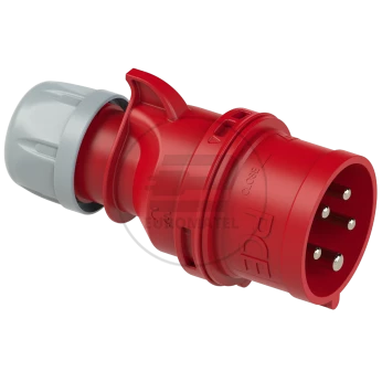 Wtyczka przenośna (zwrotnica faz) 16A 5P 400V czerwona IP44 SHARK 7015-6