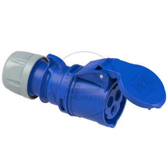 Gniazdo przenośne 32A 3P 230V niebieskie IP44 SHARK 223-6