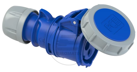 Gniazdo przenośne 16A 3P 230V niebieskie IP67 SHARK 2132-6