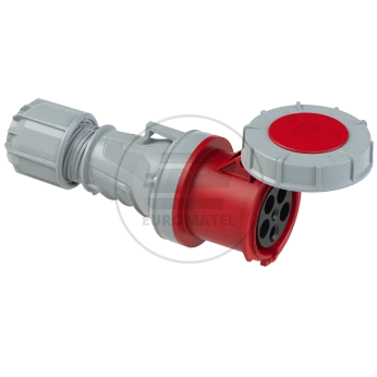 Gniazdo przenośne 63A 5P 400V czerwony IP67 POWER TWIST 235-6