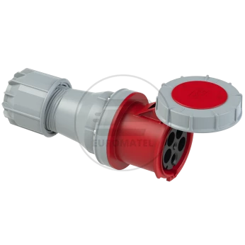 Gniazdo przenośne 125A 5P 400V czerwone IP67 POWER TWIST 245-6