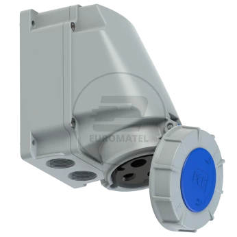Gniazdo stałe 63A 3P 230V niebieskie IP67 /bez dławnicy/ POWER TWIST 133-6