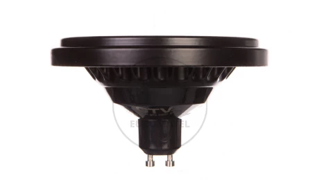 Żarówka LED ES111 12W 12XPOWER LED czarna ciepły biały GU10 3000K 120st. LD-ES11101-30