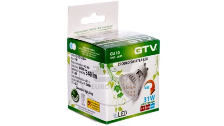 Żarówka LED GU10 4W 340lm 6400K AC230V 120st. LD-SZ1510-64