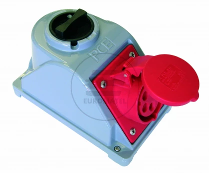 Gniazdo stałe z wyłącznikiem 0-1 16A 4P 400V IP44 COMBO-POL 96061440W