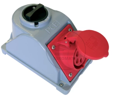 Gniazdo stałe z wyłącznikiem L-0-P 32A 4P 400V IP44 COMBO-POL 960624401W
