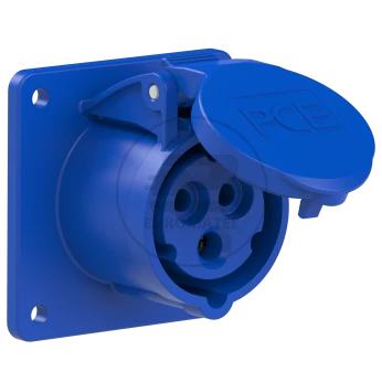 Gniazdo tablicowe 16A 3P 230V /75x75/ niebieskie IP44 TWIST 313-6f7
