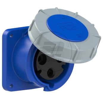 Gniazdo tablicowe 63A 3P 230V /100x100/ niebieskie IP67 POWER TWIST 333-6