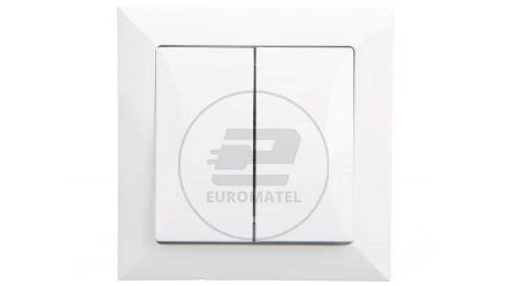 OPAL Łącznik schodowy podwójny biały WP-5/2 Op