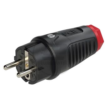 Wtyczka gumowa 16A 2P+Z 230V UNI-SCHUKO IP54 /pełna guma/ TAURUS2 0522-sr