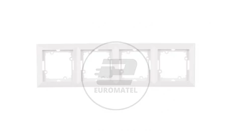 OPAL Ramka poczwórna biała Ra-4Op