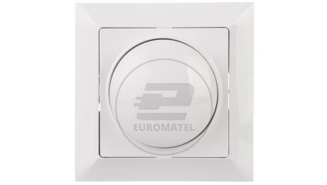 PREMIUM Ściemniacz obrotowy 60-400W 230V biały SO-Pr