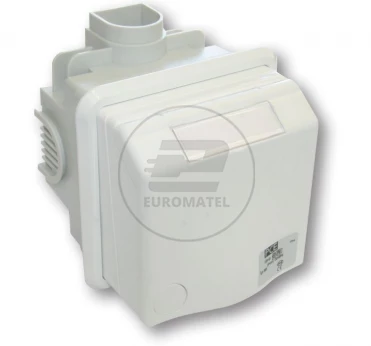 Gniazdo podtynkowe przelotowe 16A 2P+Z 230V szare IP44 DESIGN 883108v