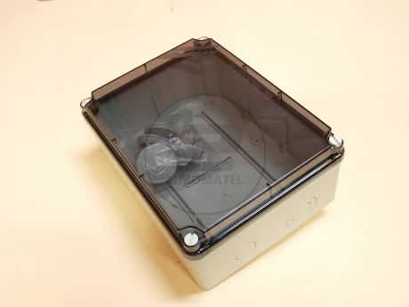 Puszka natynkowa LIGHT 245x185x95 10 dławnic transparentna EVT-231