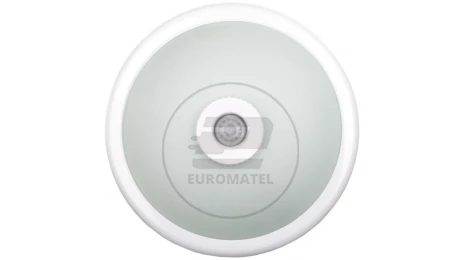 Plafoniera VIZELA z czujnikiem ruchu KORPUS biały klosz szklany półprzeźroczysty 230V AC max. 2x40W OS-PLCRKZ-00