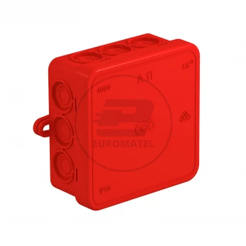 Puszka n/t odgałęźna 85x85x40 IP55 A 11 czerwona 2000164 /10szt/