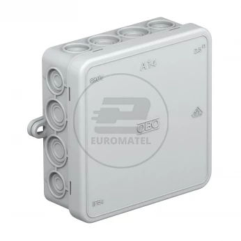 Puszka n/t odgałęźna 100x100x40 IP55 A 14 jasnoszara 2000378