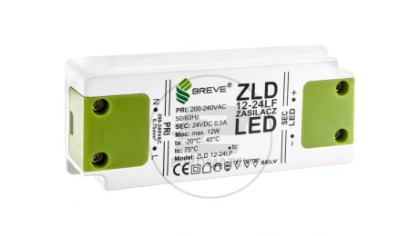 Zasilacz LED 24V DC 12W ZLD 12-24LF 0,5A 19724-9005