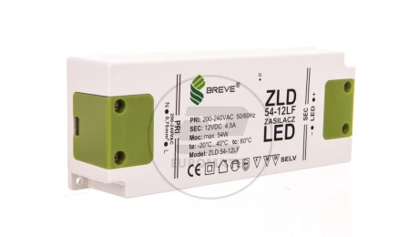 Zasilacz LED 12V DC 54W ZLD 54-12LF 4,5A 19712-9008