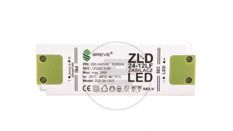 Zasilacz LED 12V DC 24W ZLD 24-12LF 2,0A 19712-9024