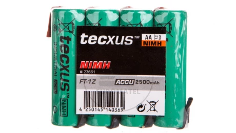 Akumulator Ni-MH HR6 / AA 2500mAh /blaszki lutownicze/ 23661 /4szt./