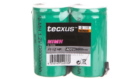 Akumulator Ni-MH HR20 / D 9000mAh /blaszki lutownicze/ 23558 /2szt./