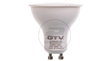 Żarówka LED GU10 3W 220lm ciepłobiała 230V 120st. LD-NGU10P-3W