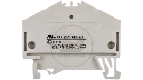Złączka szynowa 4-przewodowa 2,5mm2 jasnoszara 280-996