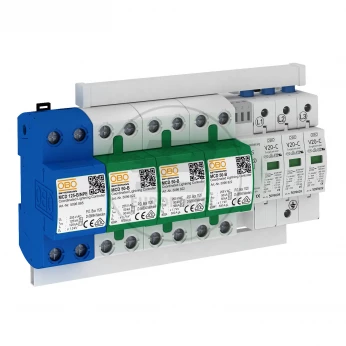 Zestaw ograniczników przepięć B+C Typ 1+2 4P 100kA 1,3kV PS4-B+C Typ 1+2/TNS+FS 5089763
