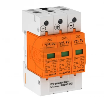Ogranicznik przepięć PV 900V DC Typ 1+2 3P 7kA V25-B+C Typ 1+2 3-PH900 5097447