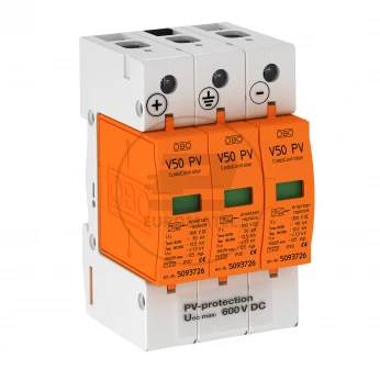 Ogranicznik przepięć PV 600V DC Typ 1+2 3P 12,5kA 2,6kV V50-B+C Typ 1+2 3-PH600 5093623