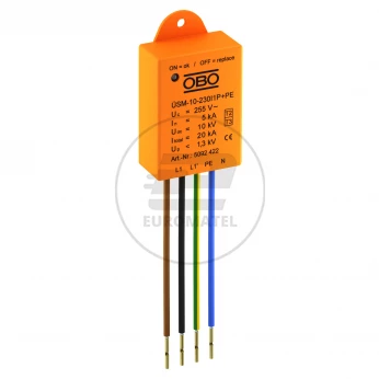Ogranicznik przepięć D Typ 3 (kapsułka do puszki i gniazda) LED USM-10-230I1P+PE 5092422