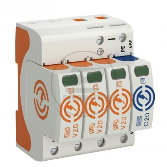Ogranicznik przepięć C Typ 2 3P+N 40kA 150V V20-3+NPE-150 5095233