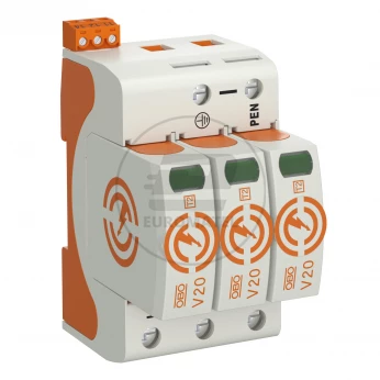 Ogranicznik przepięć C Typ 2 3P 20kA 280V V20-3+FS-280 5095283