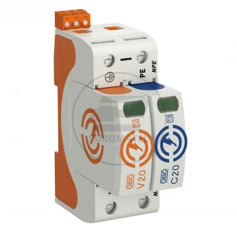 Ogranicznik przepięć C Typ 2 1P+N 40kA 280V V20-1+NPE+FS-280 5095331