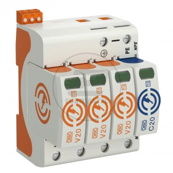 Ogranicznik przepięć C Typ 2 3P+N 40kA 320V V20-3+NPE+FS-320 5095343