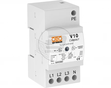 Ogranicznik przepięć C Typ 2+D 4P 10kA 1,1kV V10 COMPACT 255 5093380