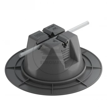 Uchwyt dachowy do drutu fi 8 i fi 10 kolor czarny z kołnierzem 165 MGB-8-10 200 5218716 /12szt./
